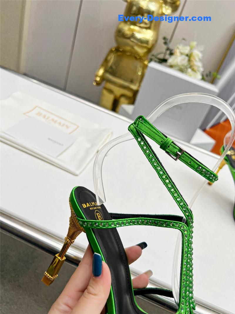 Balmain metal heel sandals