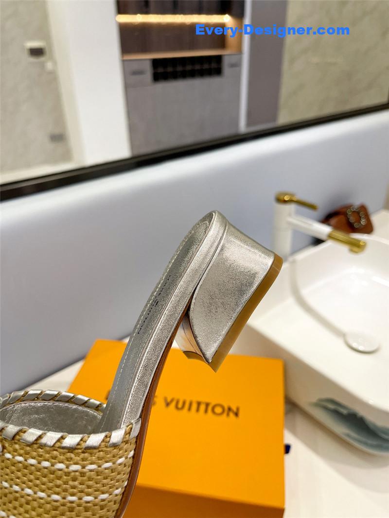 l0vis Vvtt0n lv catwalk style british retro slippers