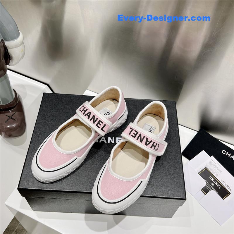 CC second-hand Velcro platform canvas shoes