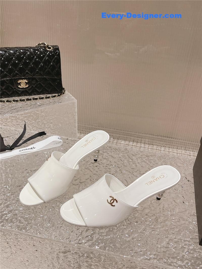 CC hot style shoe upper big logo slippers