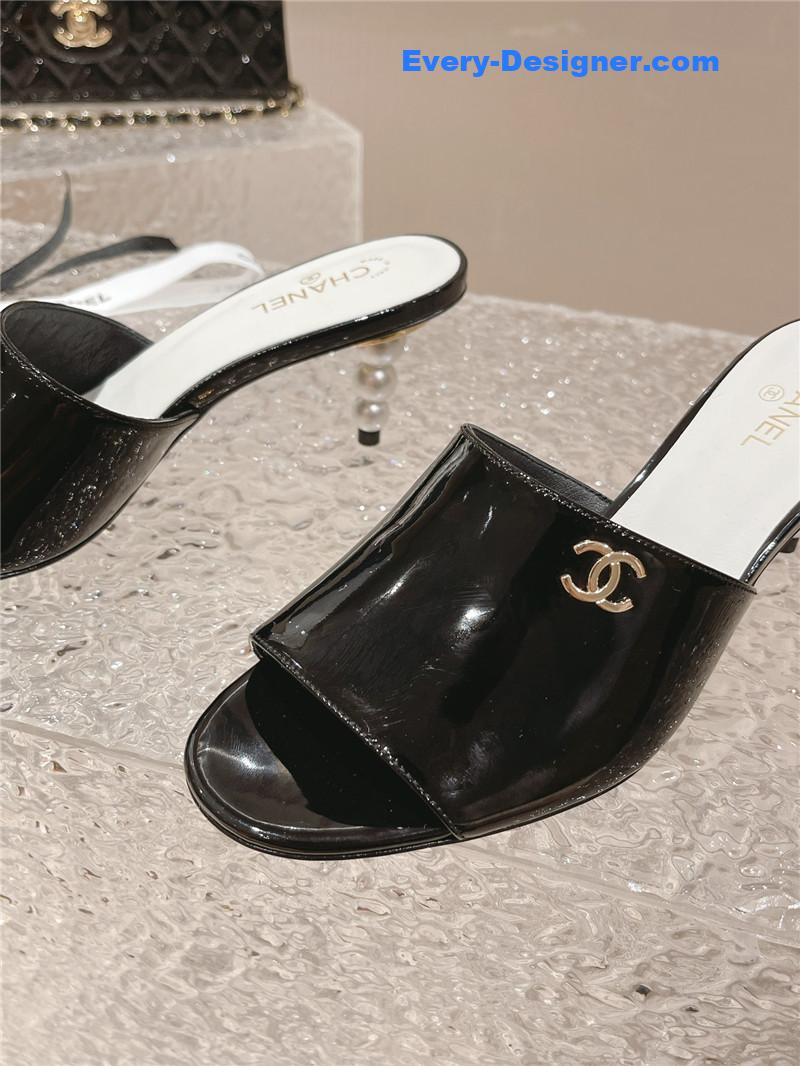 CC hot style shoe upper big logo slippers