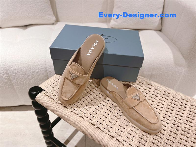 Pra*a suede sabots mules