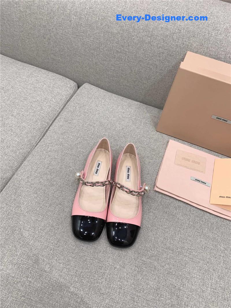 M1um1u new princess girl style mary jane series flat shoes