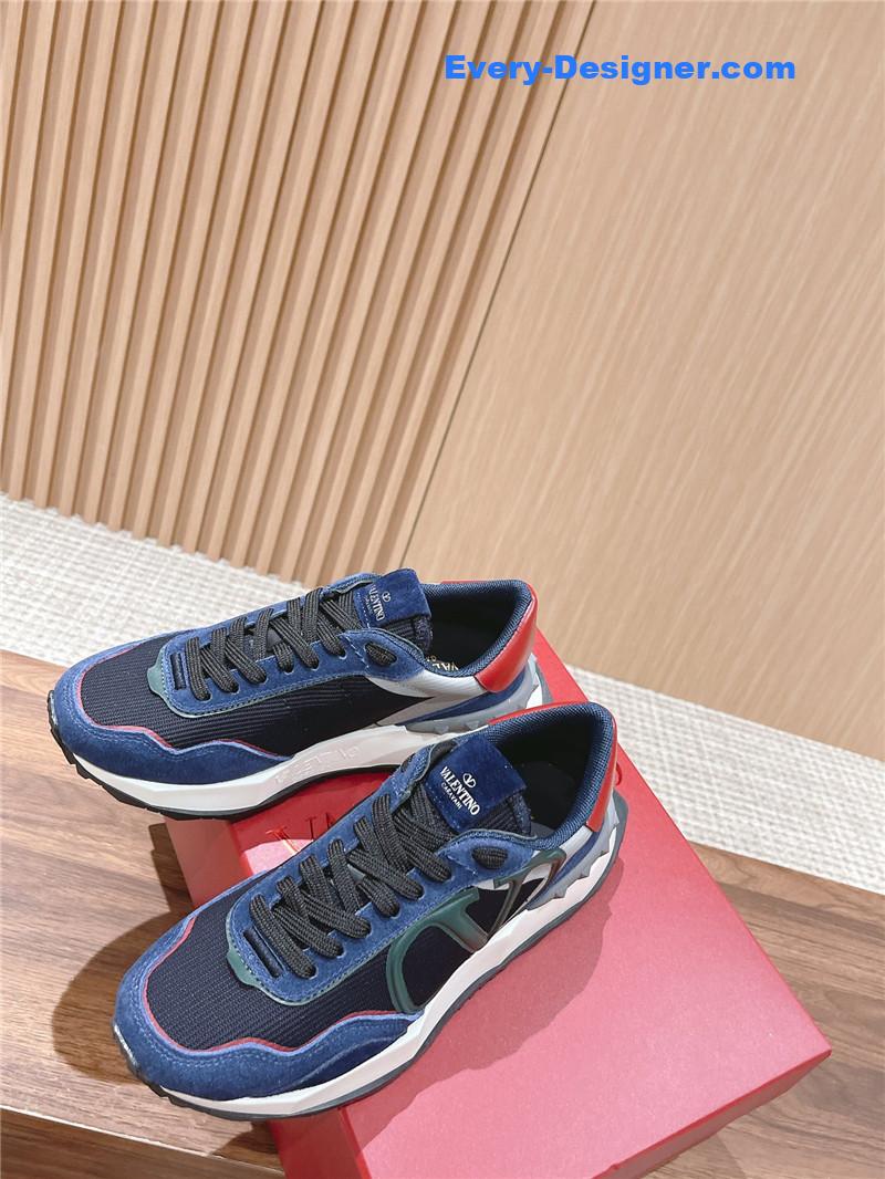 Va1e*ntin0 brand new logo letter lace sneakers