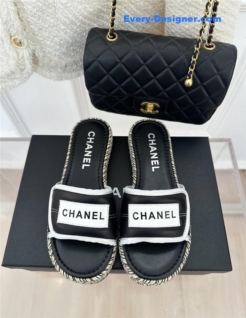 CC velcro lazy slippers