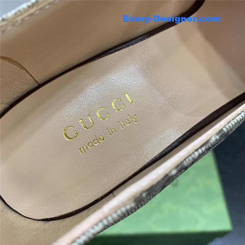 Gvc*1 retro fashion round interlocking double g logo shoes