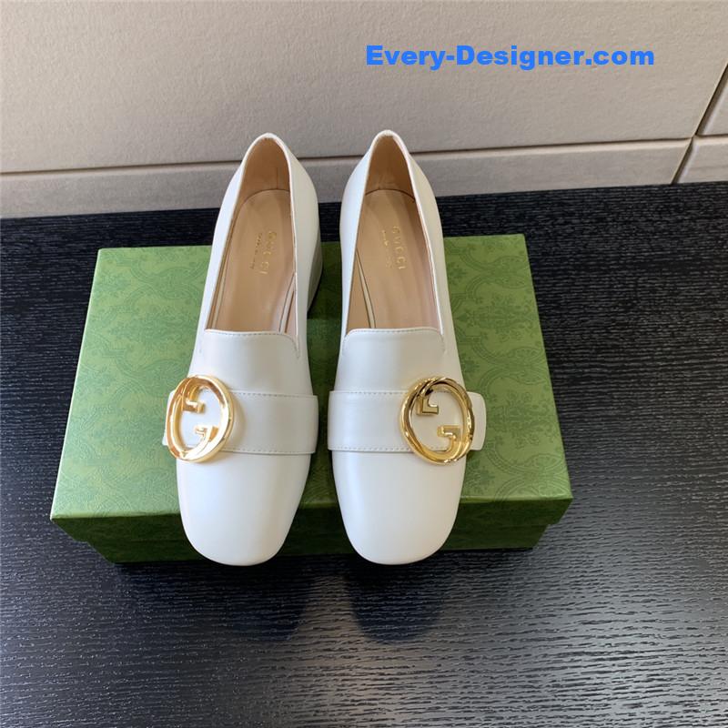 Gvc*1 retro fashion round interlocking double g logo shoes
