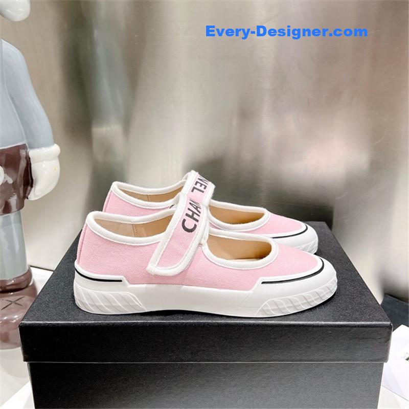 CC second-hand Velcro platform canvas shoes