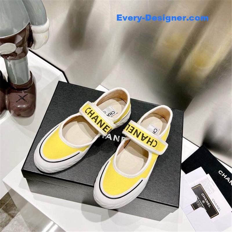 CC second-hand Velcro platform canvas shoes