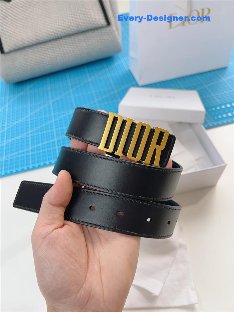 D10r D10rquake black calfskin leather belt