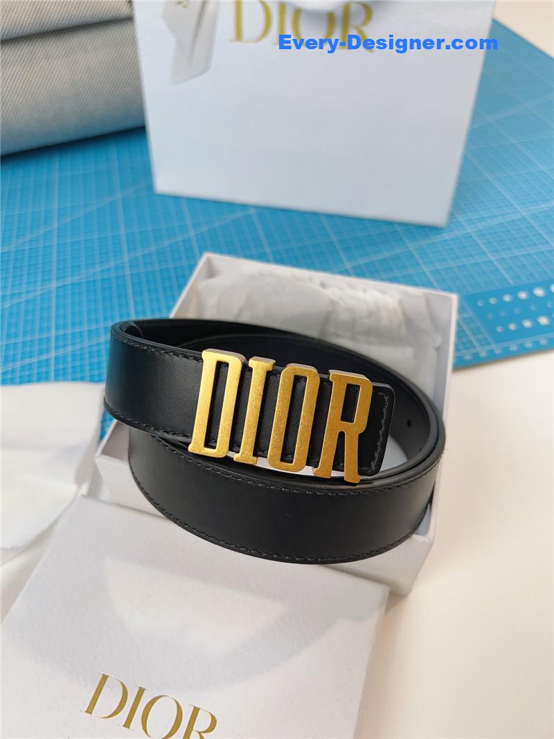 D10r D10rquake black calfskin leather belt