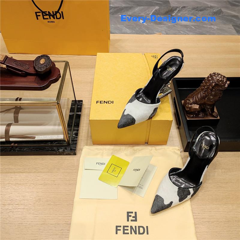 F**di strappy toe high heel sandals
