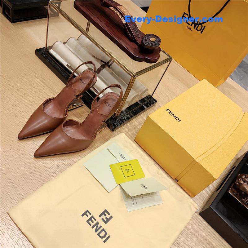 F**di strappy toe high heel sandals