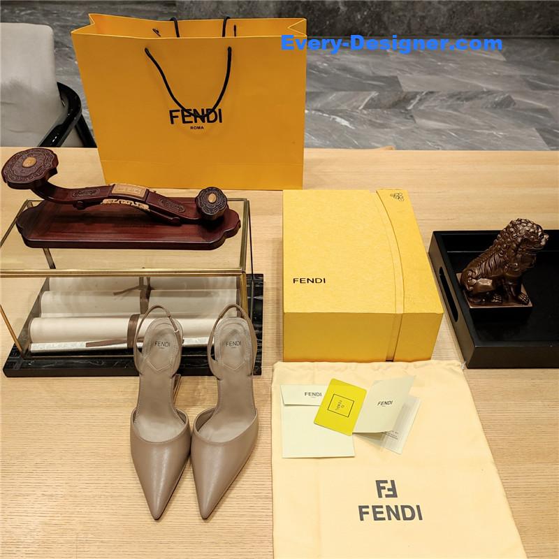 F**di strappy toe high heel sandals