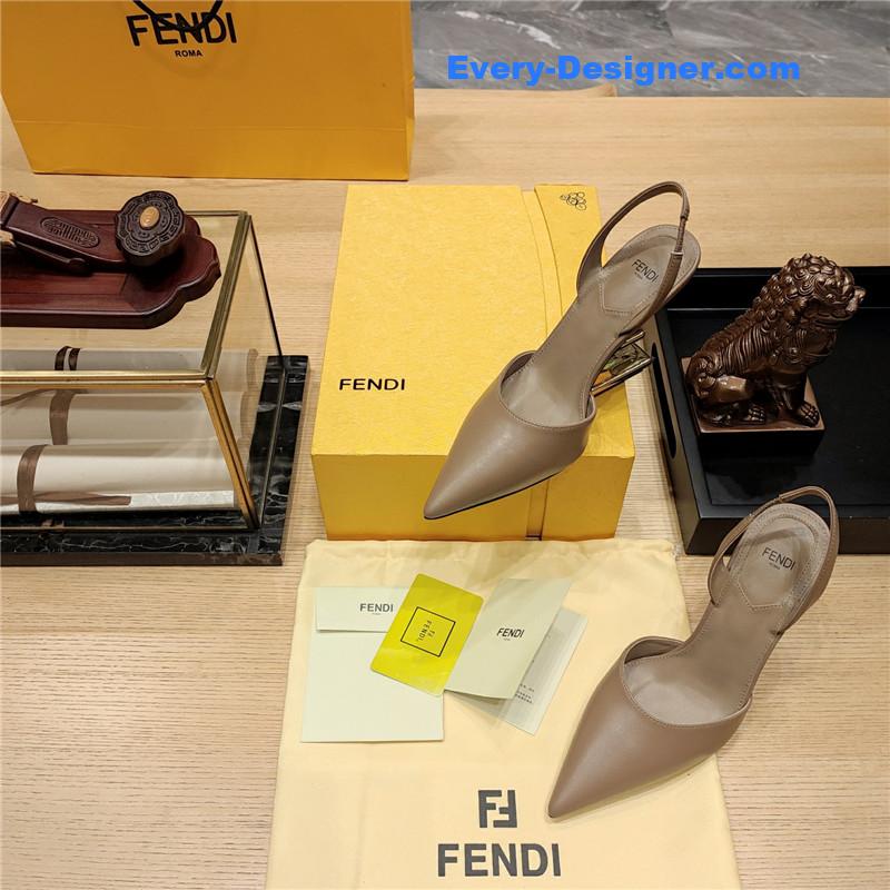 F**di strappy toe high heel sandals