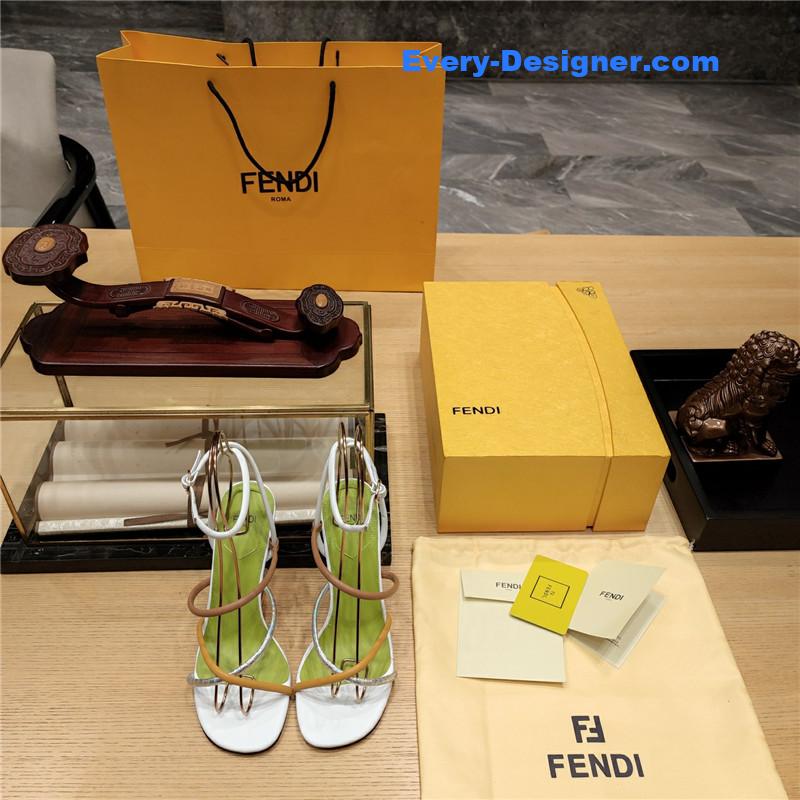 F**di patchwork strap first pumps