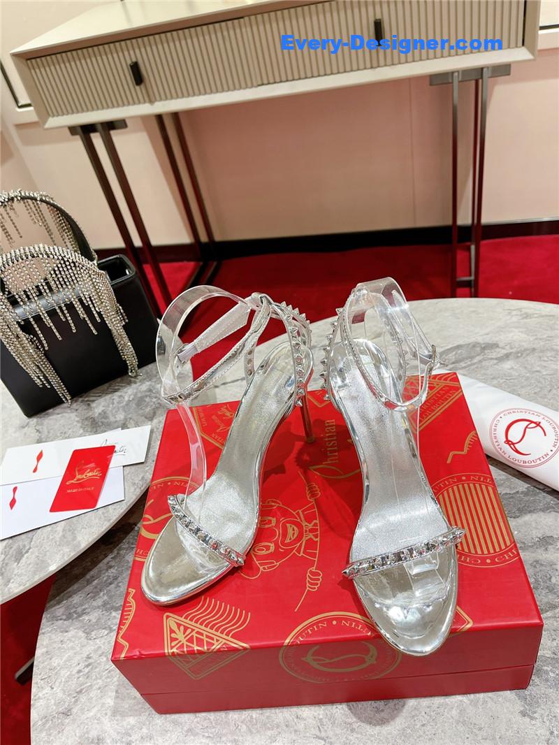 Chr1st1an louboutin spike strap sandals