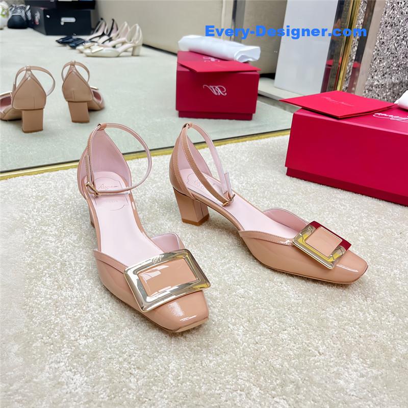 roger u1u1er classic buckle strap sandals
