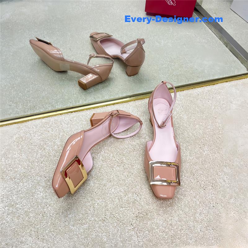 roger u1u1er classic buckle strap sandals