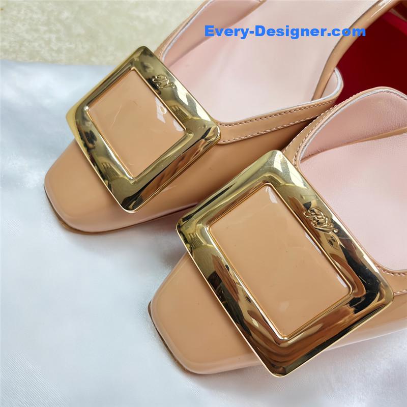 roger u1u1er classic buckle strap sandals