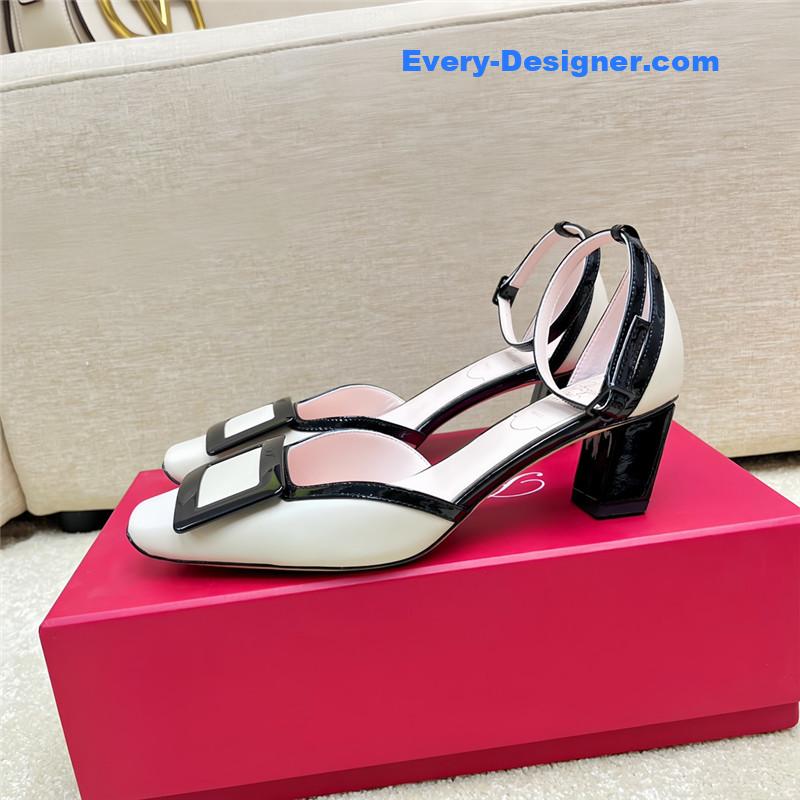 roger u1u1er classic buckle strap sandals