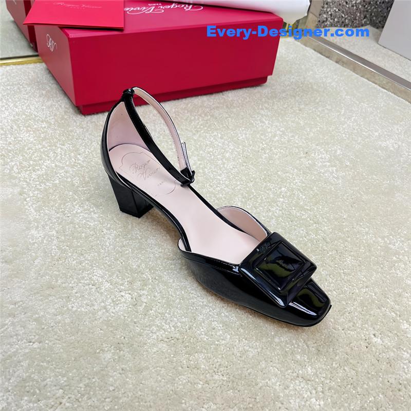 roger u1u1er classic buckle strap sandals