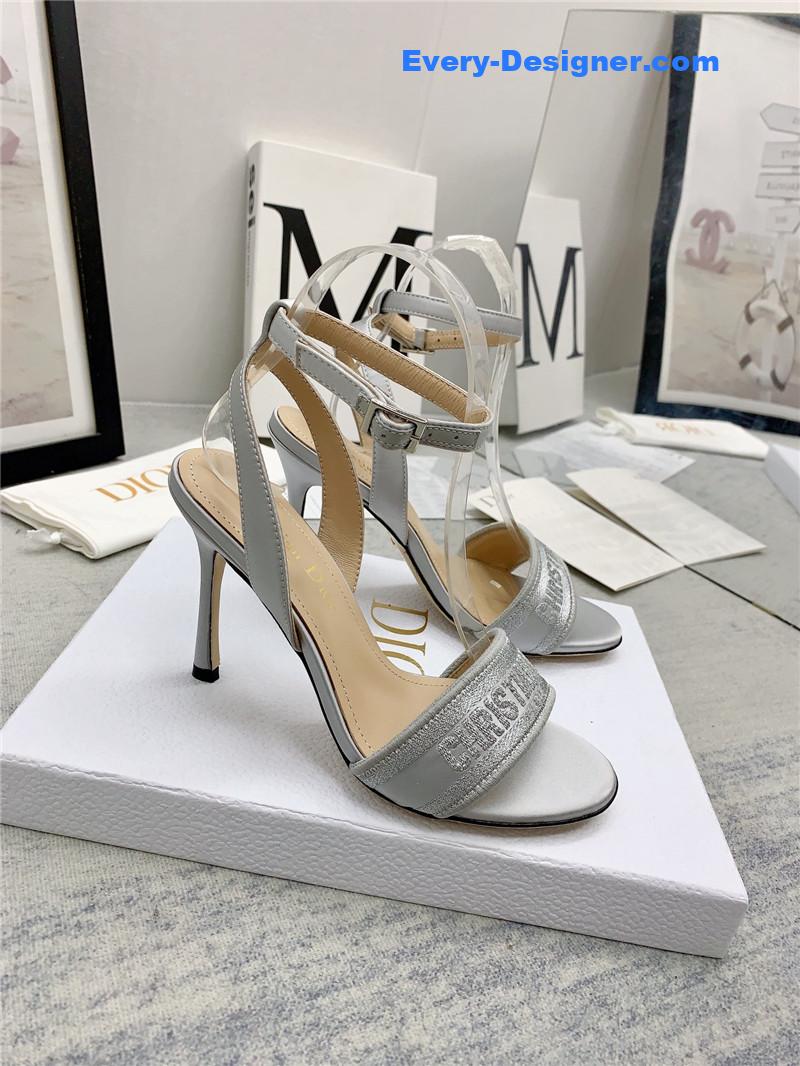 d10r fashion embroidered hot D1am0nd high-heeled sandals