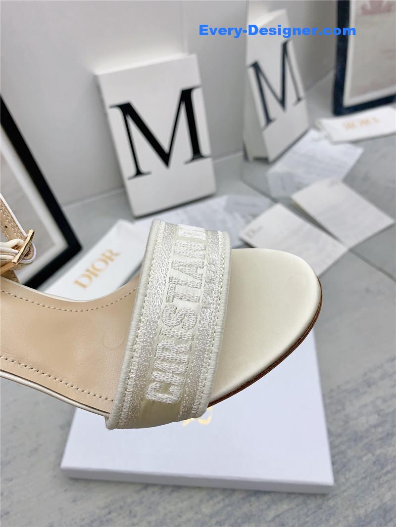 d10r fashion embroidered hot D1am0nd high-heeled sandals