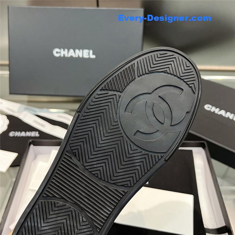 Ch**el new full leather panda color casual sneakers
