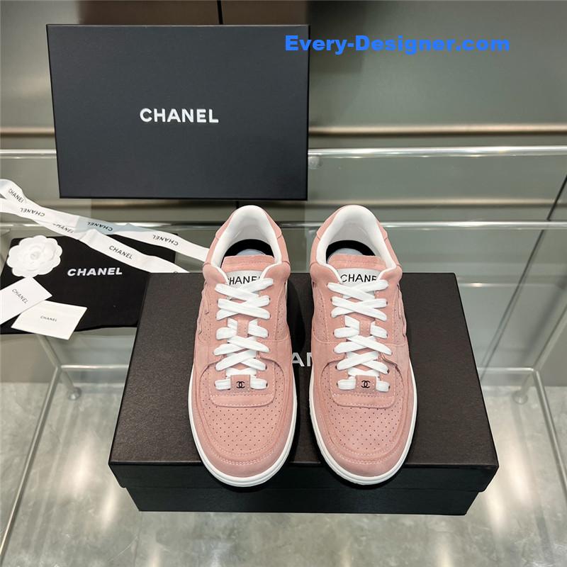 Ch**el new full leather panda color casual sneakers