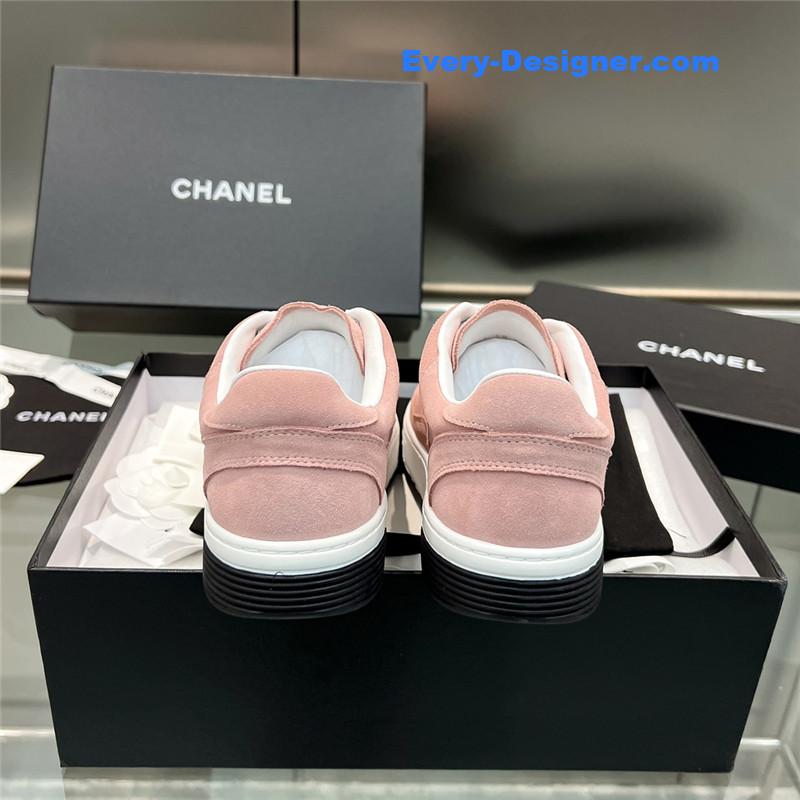 Ch**el new full leather panda color casual sneakers