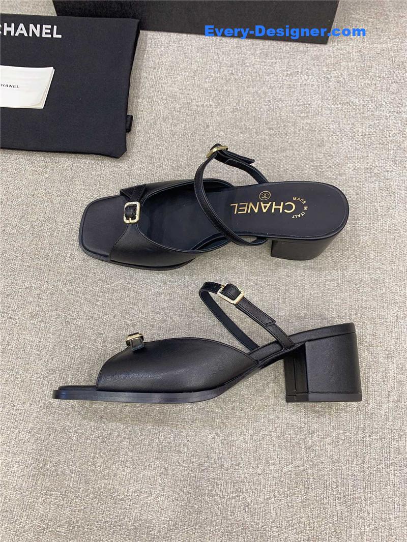 CC summer new high heel slippers