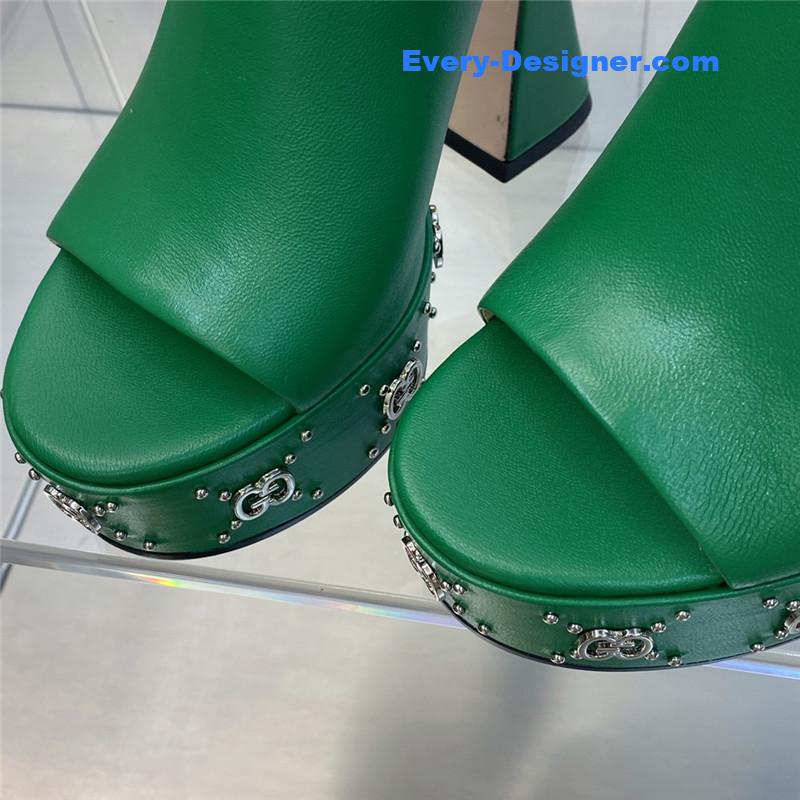 Gvc*1 high heel round toe candy color women’s shoes