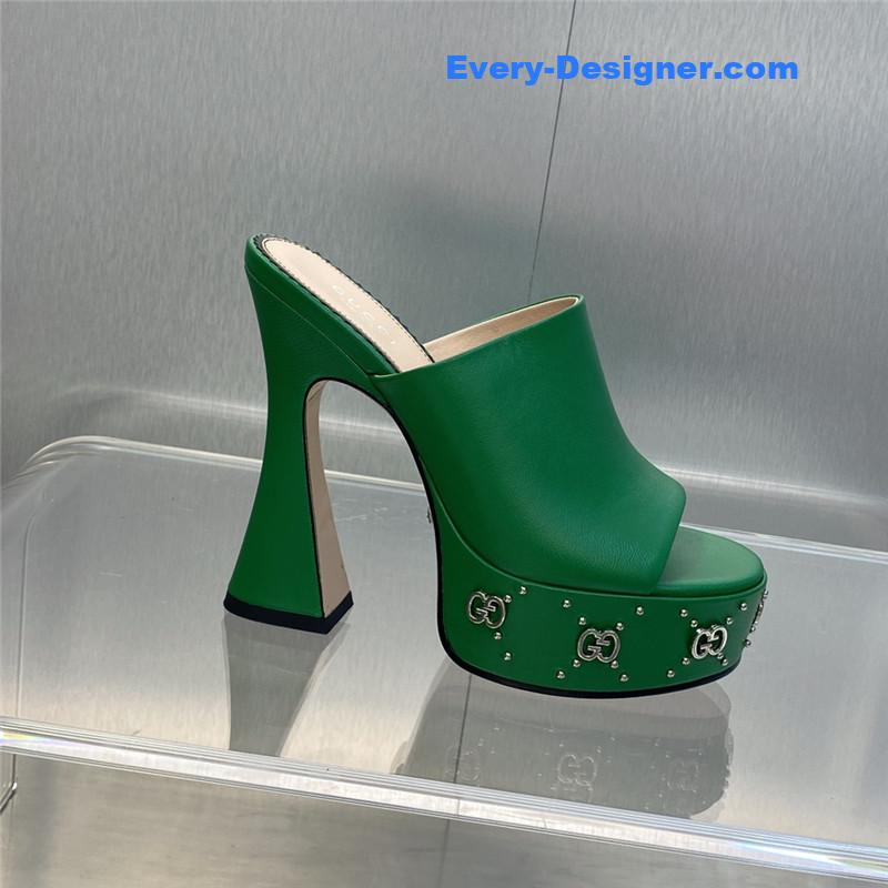 Gvc*1 high heel round toe candy color women’s shoes