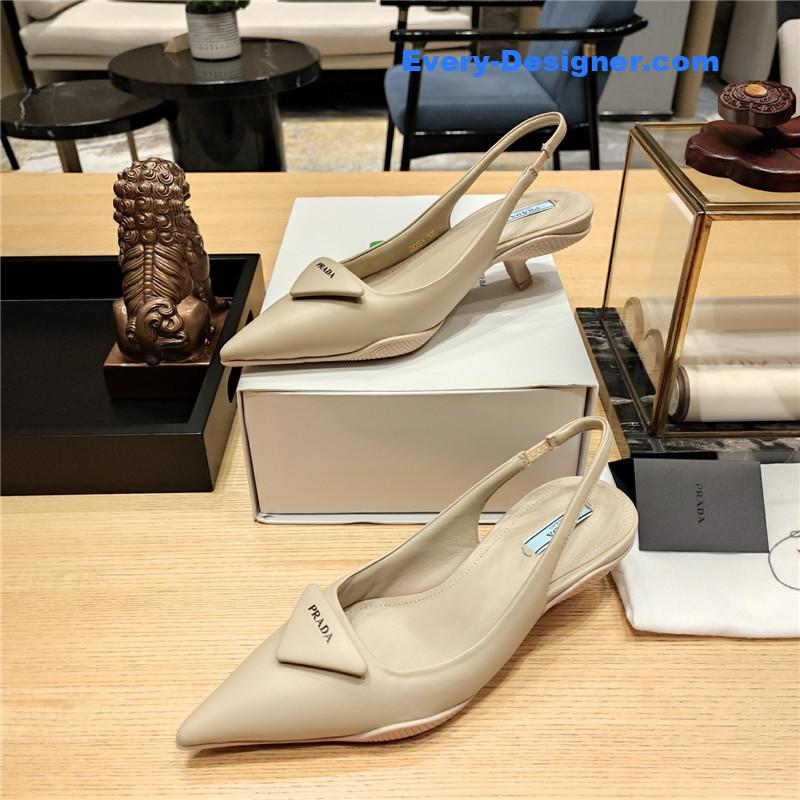 Pra*a kitten heel mules