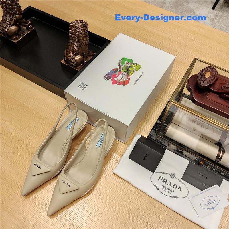 Pra*a kitten heel mules