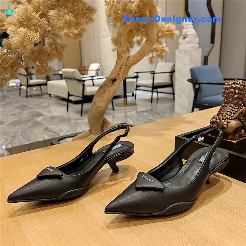 Pra*a kitten heel mules