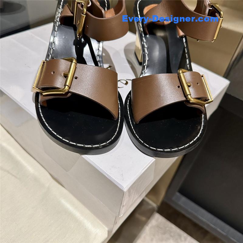Chloe Plated Heel Sandals