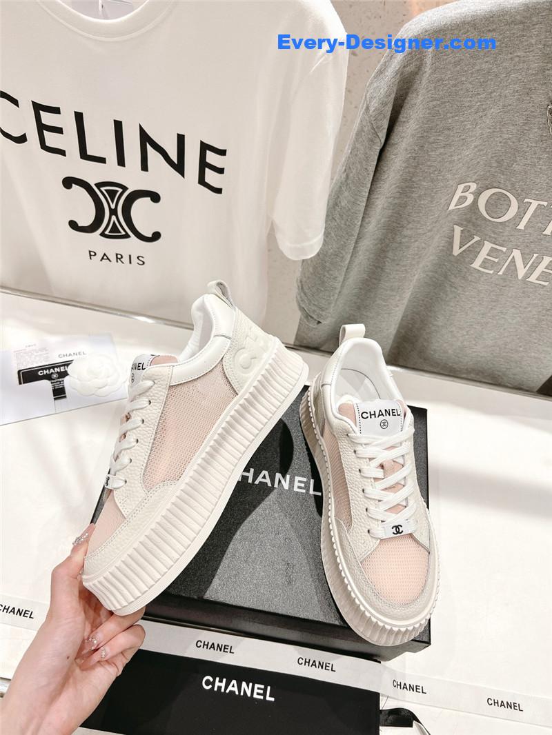 CC new grid fabric casual shoes