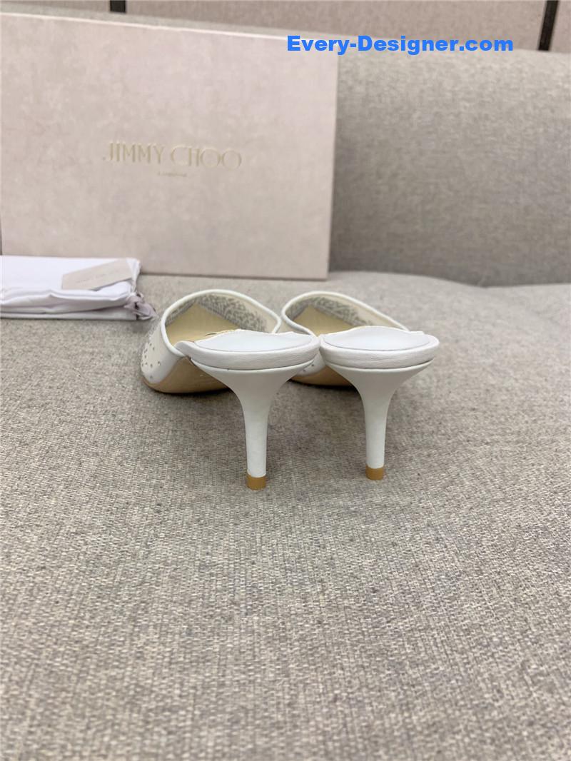 J1m*y Ch00 new rhinestone mesh fairy shoes wedding shoes