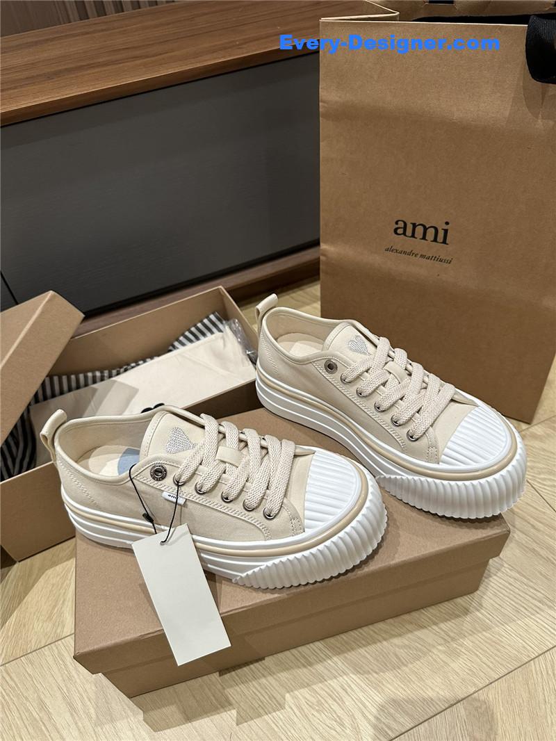 Amina Muaddi Denim Loafers