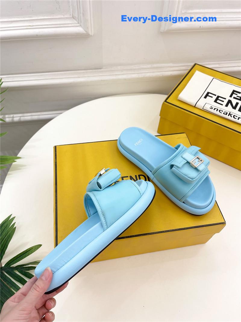 F**di pocket casual slippers