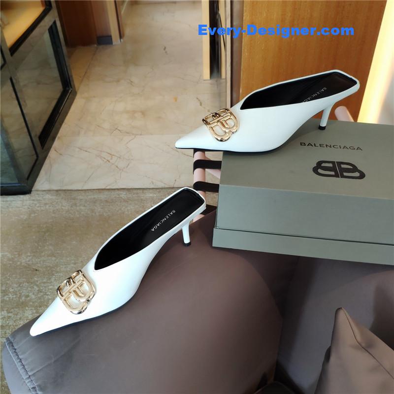 Ba1en*iaga new double b buckle muller slippers