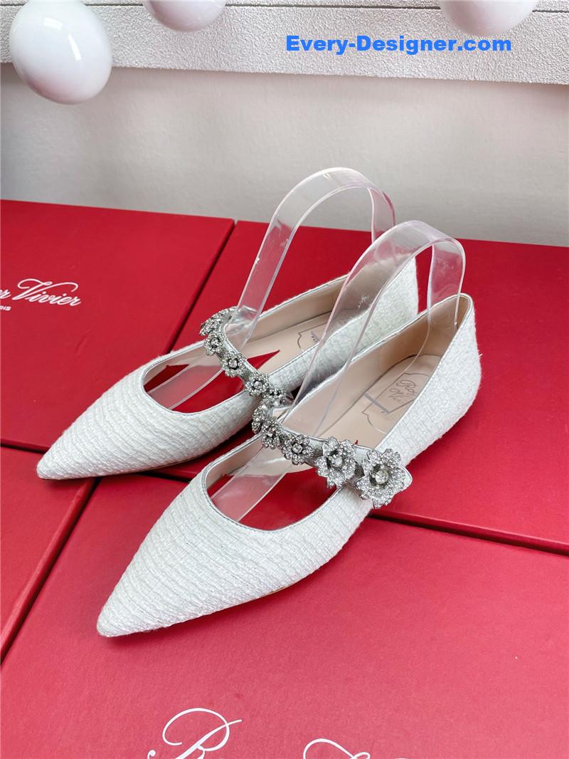 roger u1u1er wedding shoes snow d1am0nd series high heels