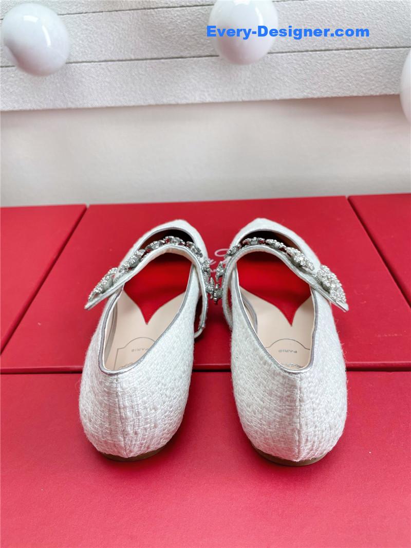 roger u1u1er wedding shoes snow d1am0nd series high heels