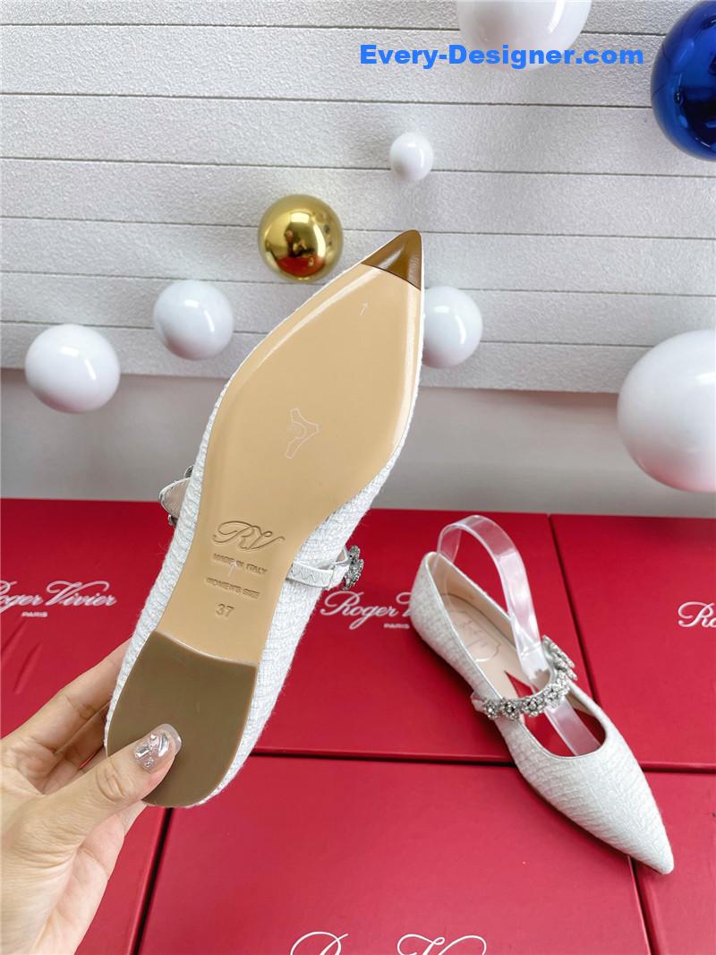 roger u1u1er wedding shoes snow d1am0nd series high heels