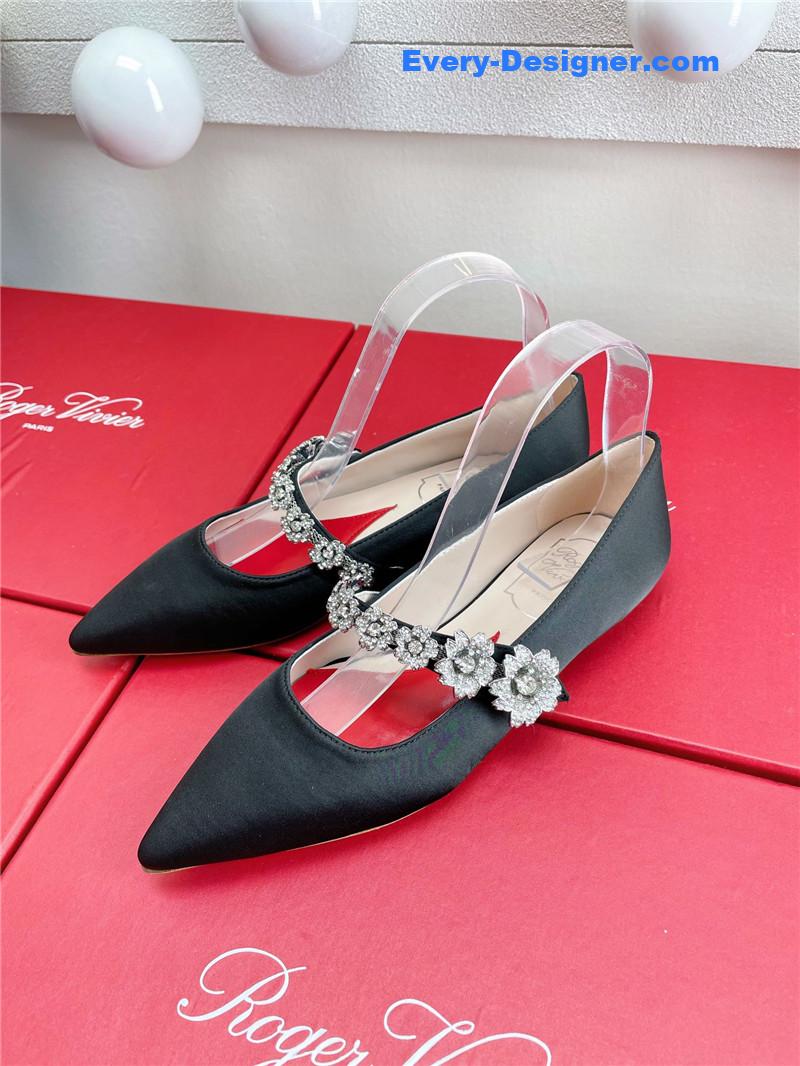 roger u1u1er wedding shoes snow d1am0nd series high heels