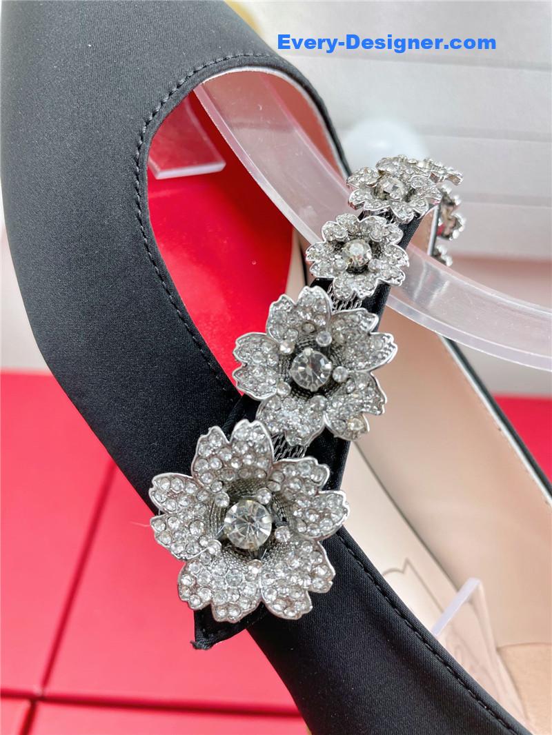 roger u1u1er wedding shoes snow d1am0nd series high heels