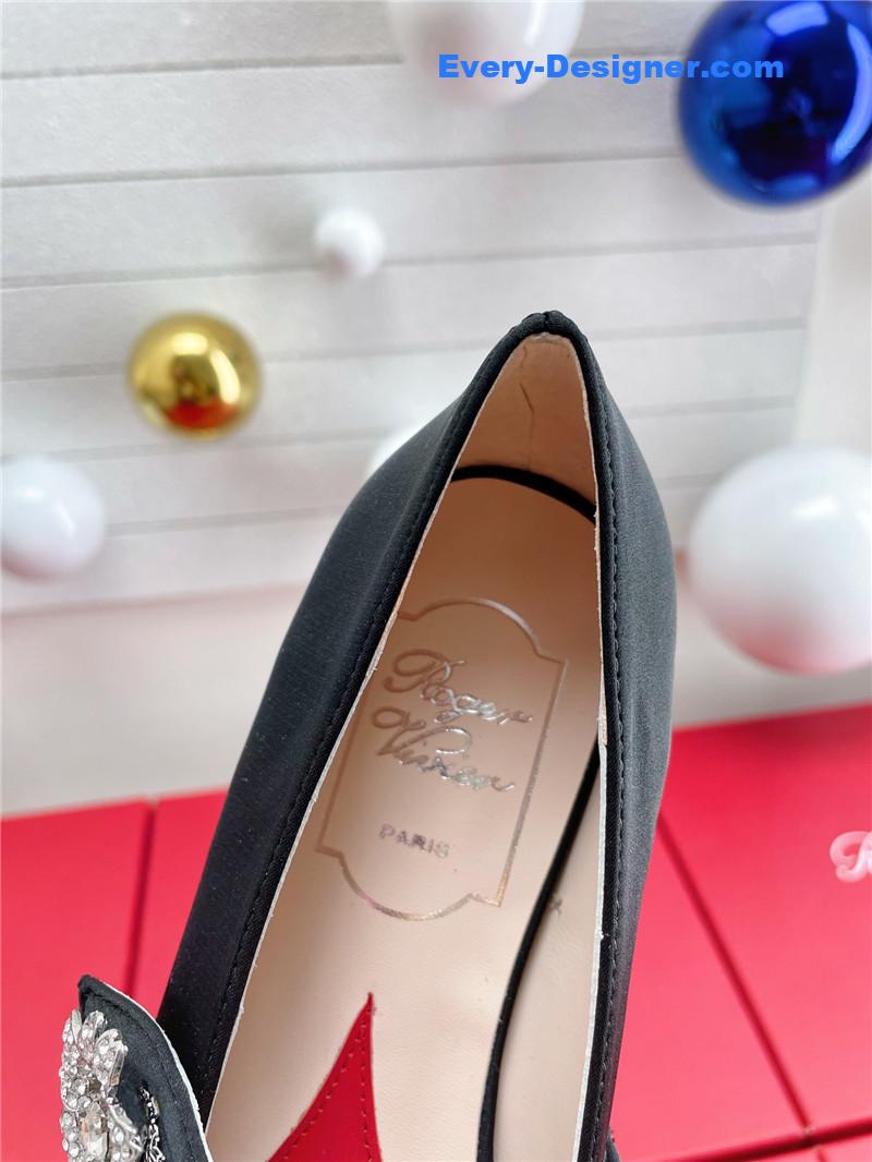 roger u1u1er wedding shoes snow d1am0nd series high heels