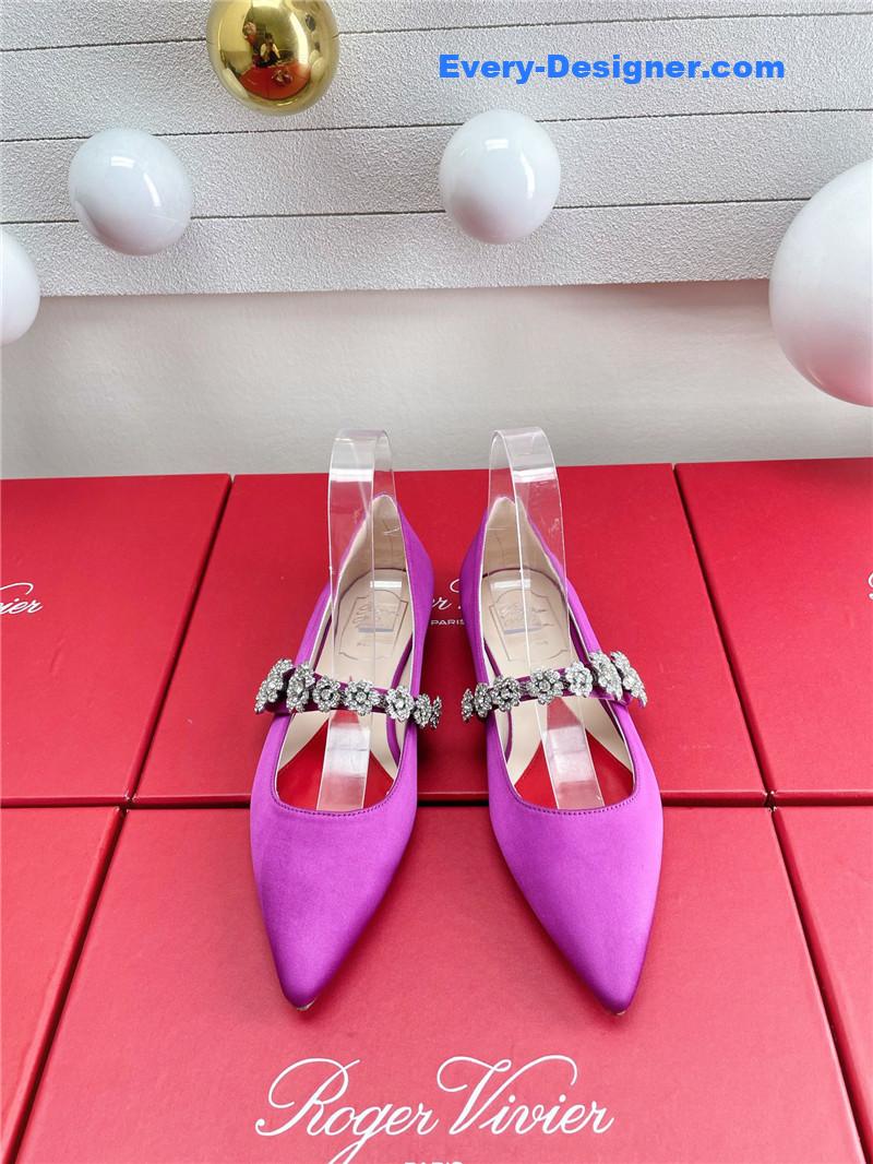 roger u1u1er wedding shoes snow d1am0nd series high heels